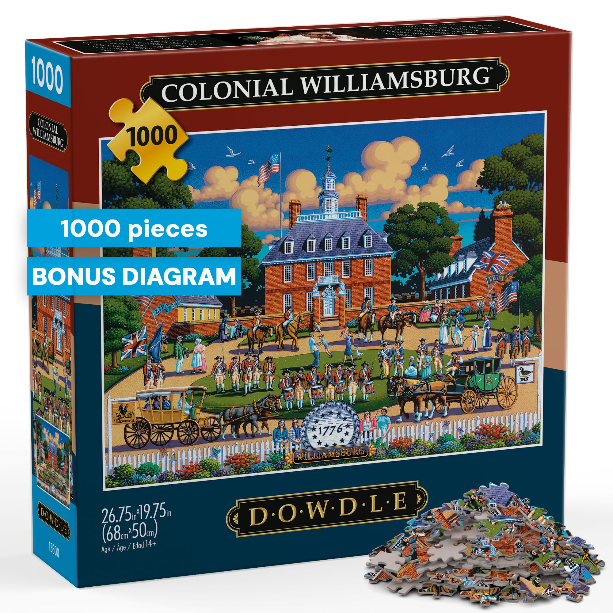 Eric Dowdle Colonial Williamsburg, 1000 Piece Jigsaw Puzzle