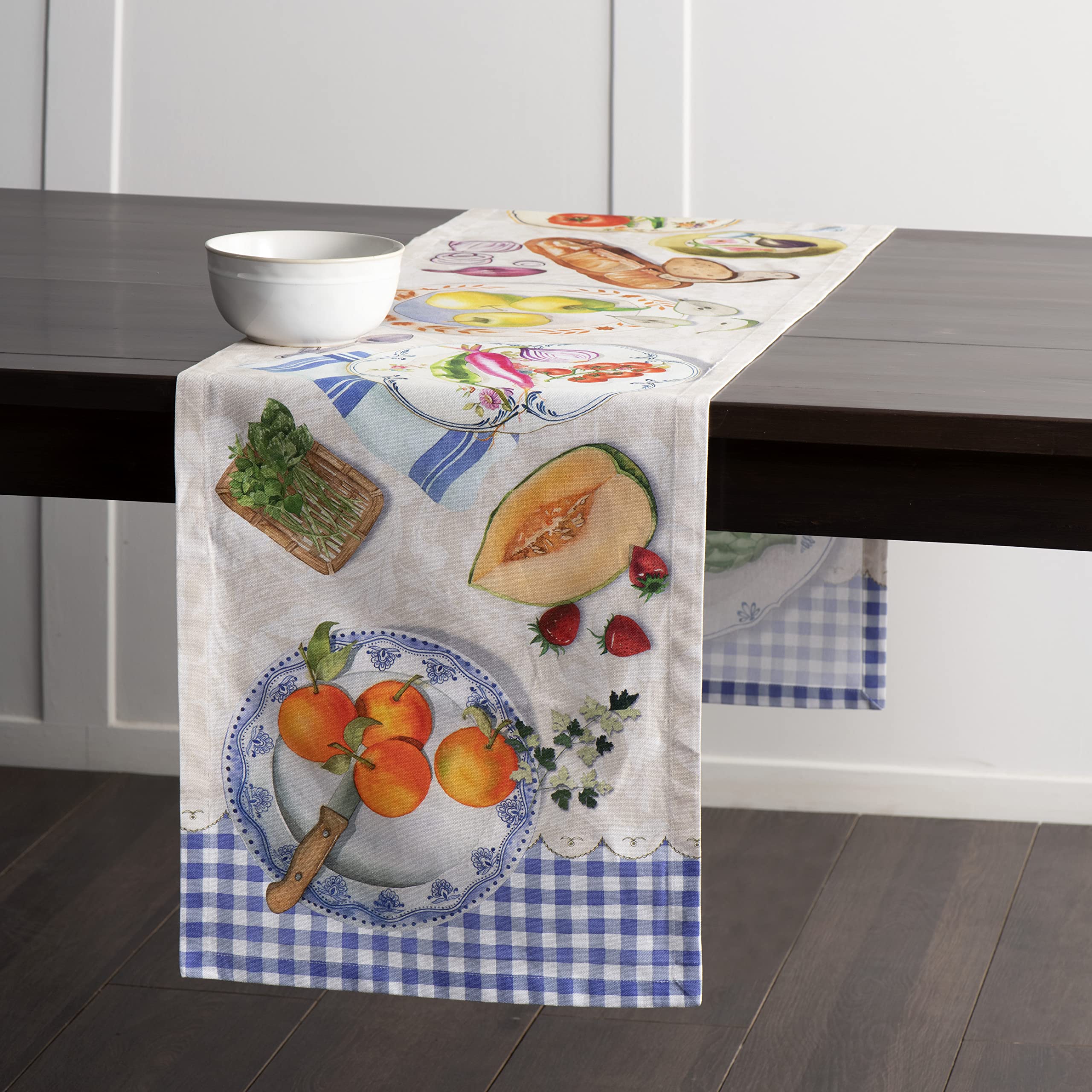 Maison d' Hermine Table runner 100% Cotton Single Layer Table Runners 230 CM long for Home Kitchen Dining Party Wedding Bridal Shower Gifts for Mothers Day (Gourmand - Image 4