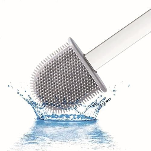 WELL HOME MOBILIARIO & DECORACIÓN Escobilla y Portaescobillas de Inodoro, Cepillo y Soporte para WC, Silicona, TPR y Caucho termpoplástico, Blanco - imagen 6