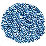 Novani Rhinestones 3000Pcs Flatback Crystal Round Loose Gemstones Glass Rhinestones for Crafts Makeup Nail Art Clothes Shoes DIY Decorations(SS6, 1.9-2.0mm,Capri Blue)