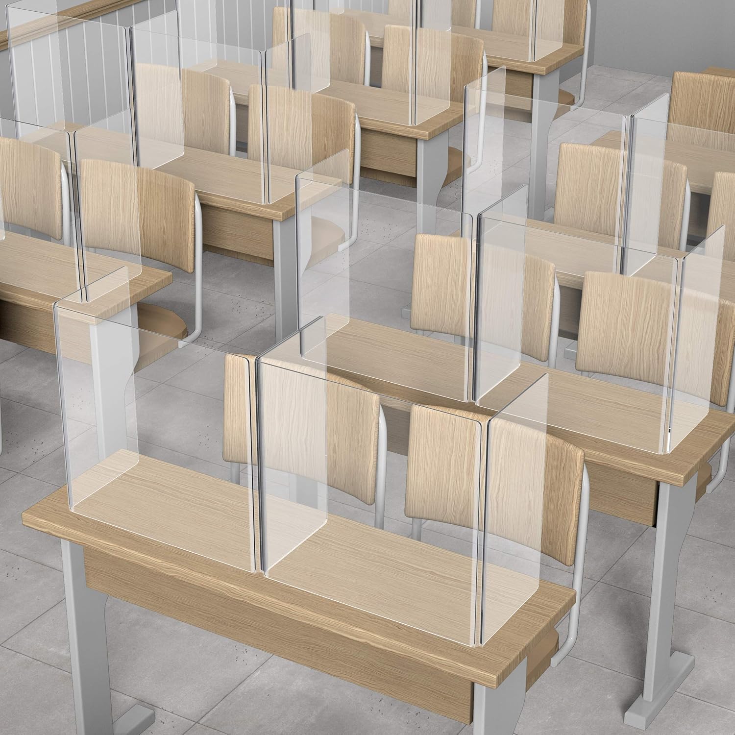 Hоt Dеаlѕ Folding Acrylic Sneeze Guard Shield for School Desk, Freestanding for Business and Customer Safety, Portable Plexiglass Barrier, Shield and Guard (24W x 24H x 12D)