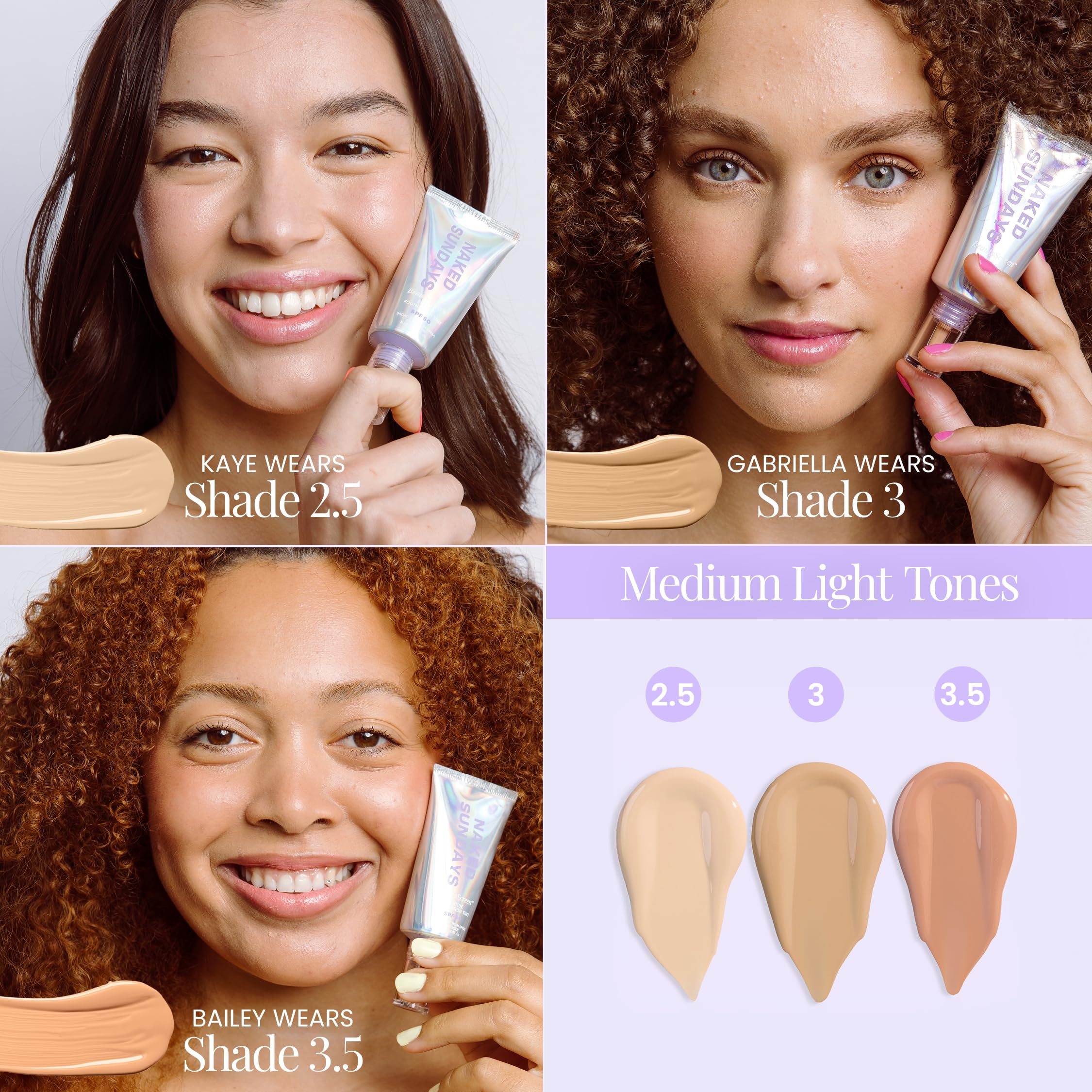 Amazon.com : Naked Sundays BeautyScreen Peptide Foundation Tint