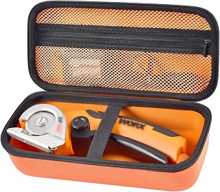 Case Compatible with WORX WX082L/ WX081L ZipSnip/for SnapFresh Cordless Electric Scissors, Cutting Tools Storage Organizer, Fabric Cutter Holder Bag with Accessories Pocket - Orange (Box Only)