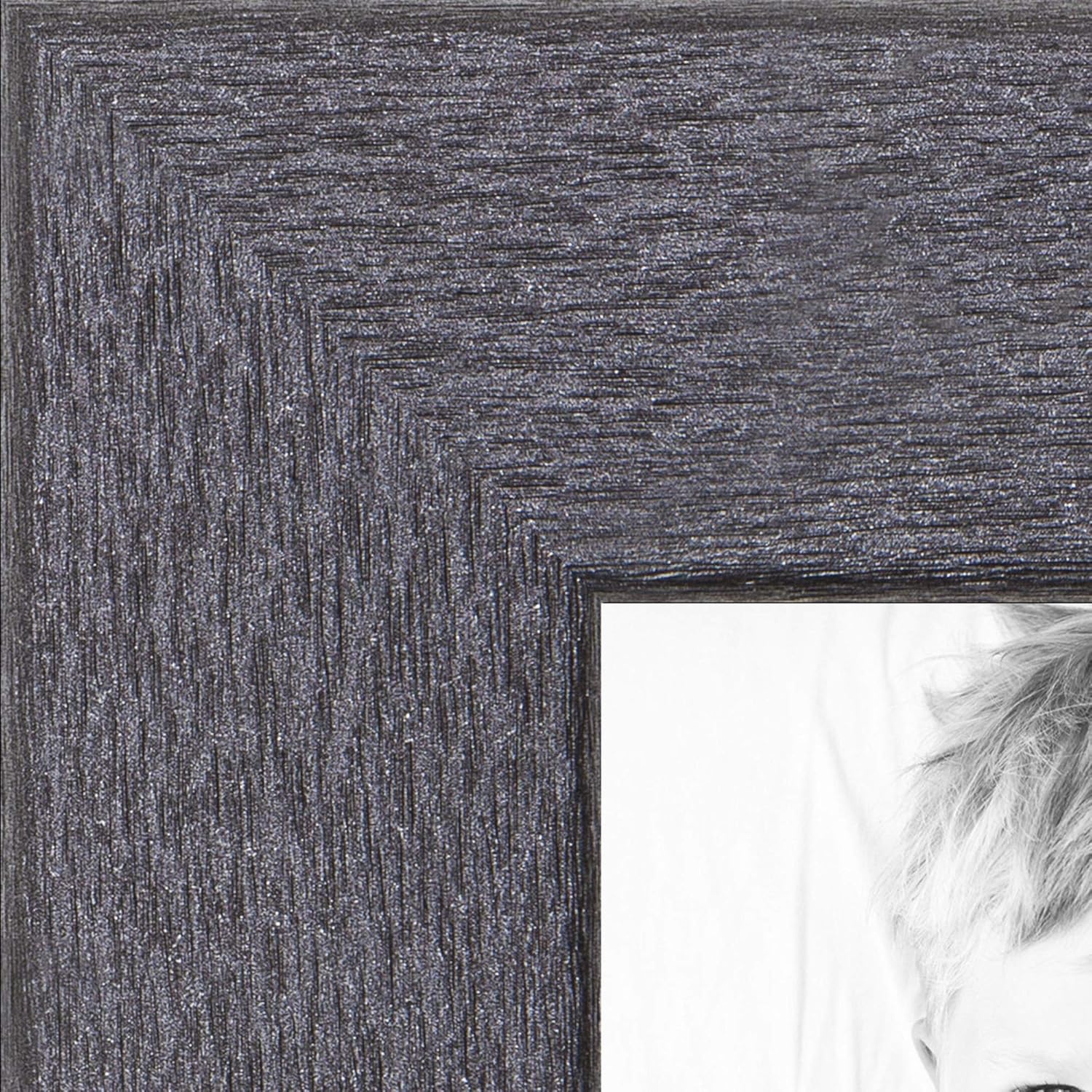 ArtToFrames 5x31 Inch Gray Picture Frame, This 1.25 Inch Custom MDF Poster Frame is Tungsten - Comes with Economy Acrylic and Corrugated Backing (2WOMBW26-443-5x31)