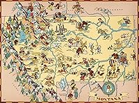 Vista 13 de Rompecabezas para adultos 1000 piezas Wisconsin mapa de madera rompecabezas juegos de rompecabezas Estados Unidos del estado rompecabezas mapa