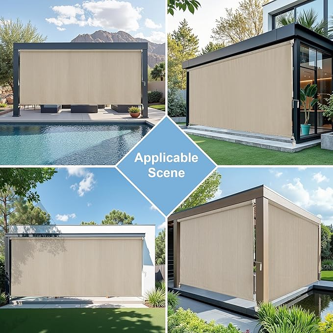 Cortina Roller Exterior AOSKY 72" x 72" Seda miniatura 7
