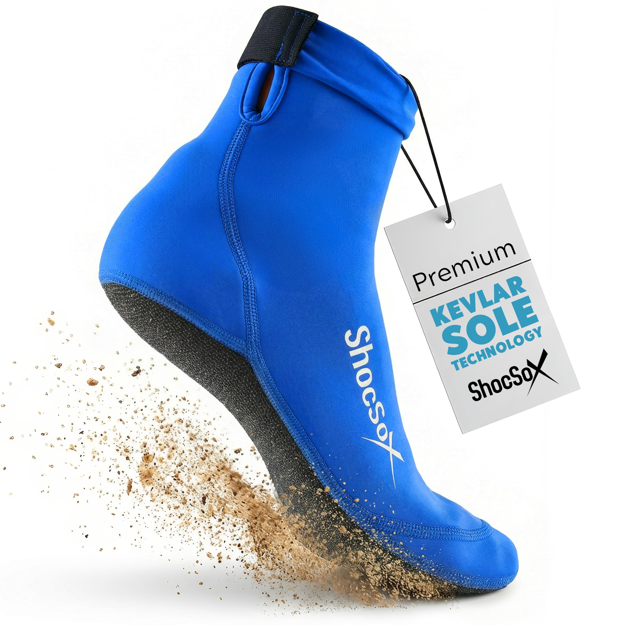 ShocSox Sand Socks for Beach Volleyball &amp; Soccer – Reinforced Sand Volleyball Socks with No-Holes Soles &amp; Maximum Protection