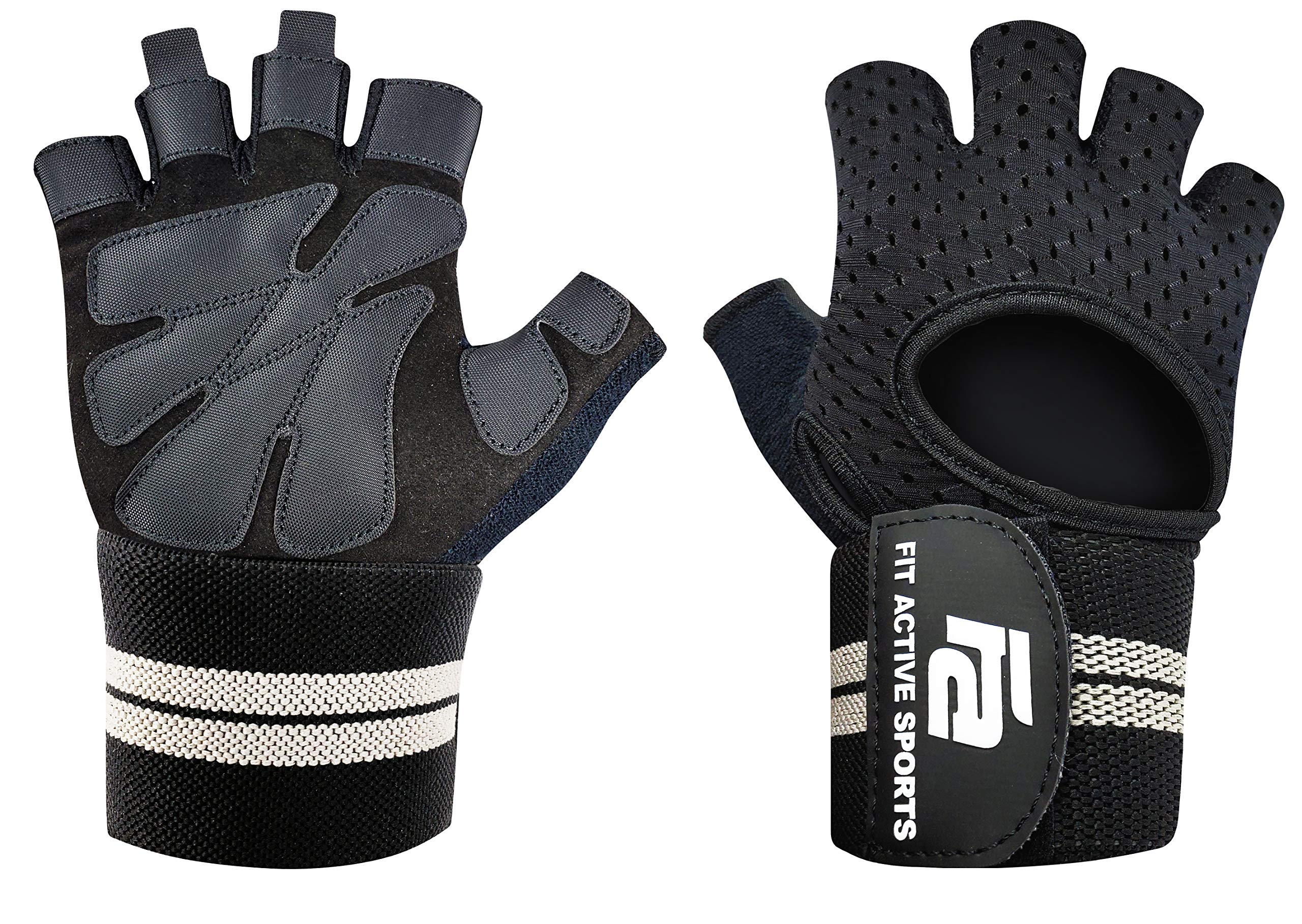Fit Active Sports Ventilated Weight Lifting Workout Gloves