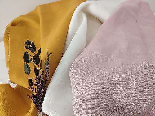 Miniatura 3 de Tela de lino de doble cara (6334 6335 6400) Rosa