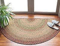 Vista 12 de SAFAVIEH Braided Collection BRD303A - Alfombra reversible de 2 pies 3 pulgadas x 6 pies, color óxido/multicolor