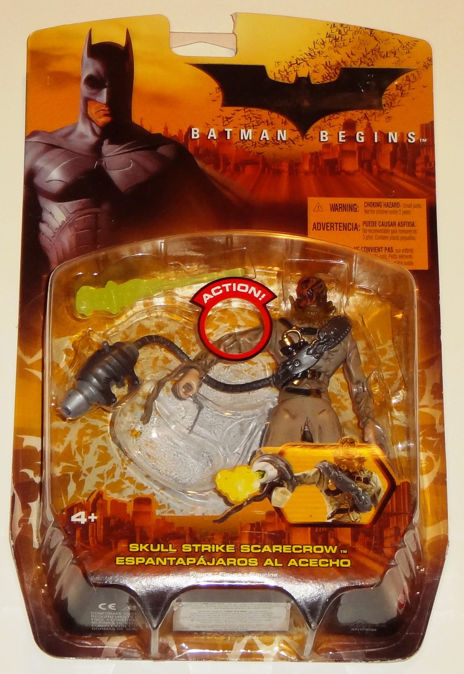 Batman Begins Movie, Skull Strike Scarecrow Action Figure