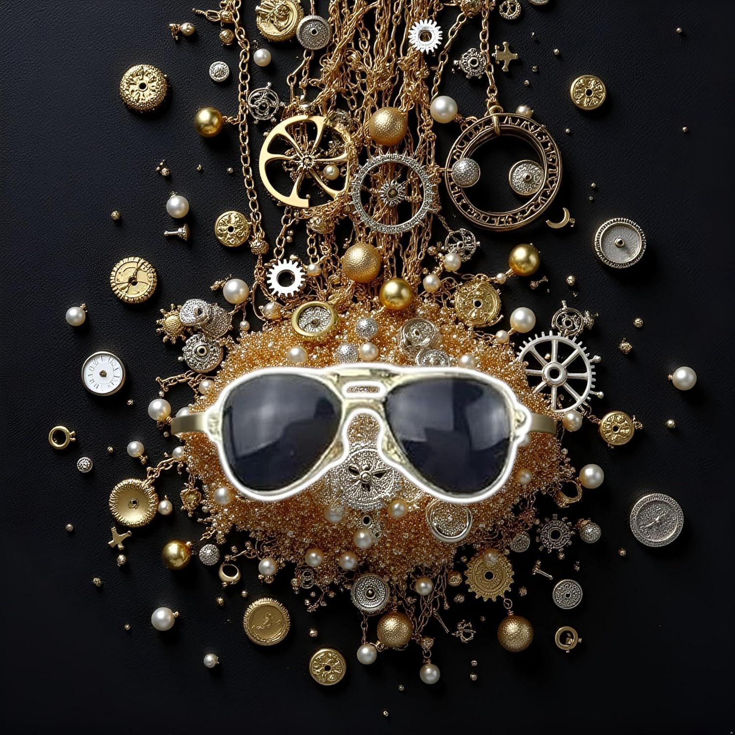 20 Pcs Enamel Sunglasses Charms Pendants Jewelry Making Charms,Jewelry Accessories for Necklace Bracelet Making, Decoration(Black) - Image 6