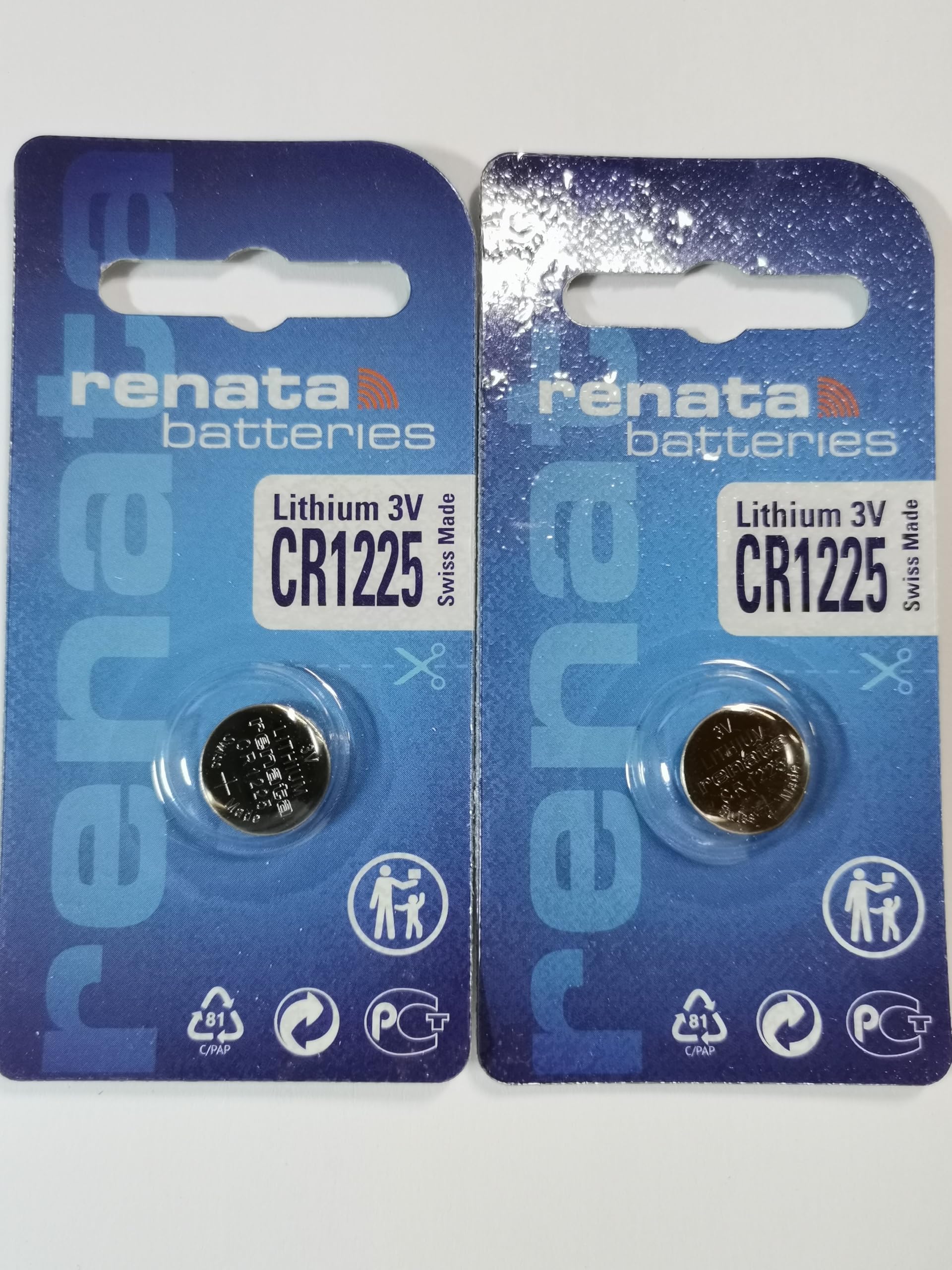 Renata CR1225 Watch Batteries 2Pcs
