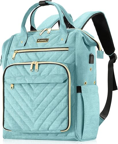 Mochila para tejer, organizador de hilo con puerto de carga USB, mochila acolchada para mujer, regalo del día de la madre, bolsa de ganchillo grande