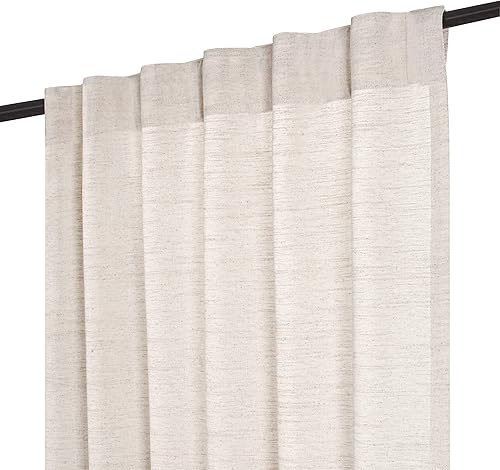 Miniatura 9 de HOMIDATE Paneles de cortina de lino de poliéster y lino con textura natural, 50 x 108 pulgadas, juego de 2 - Cortinas para sala de estar y Tono
