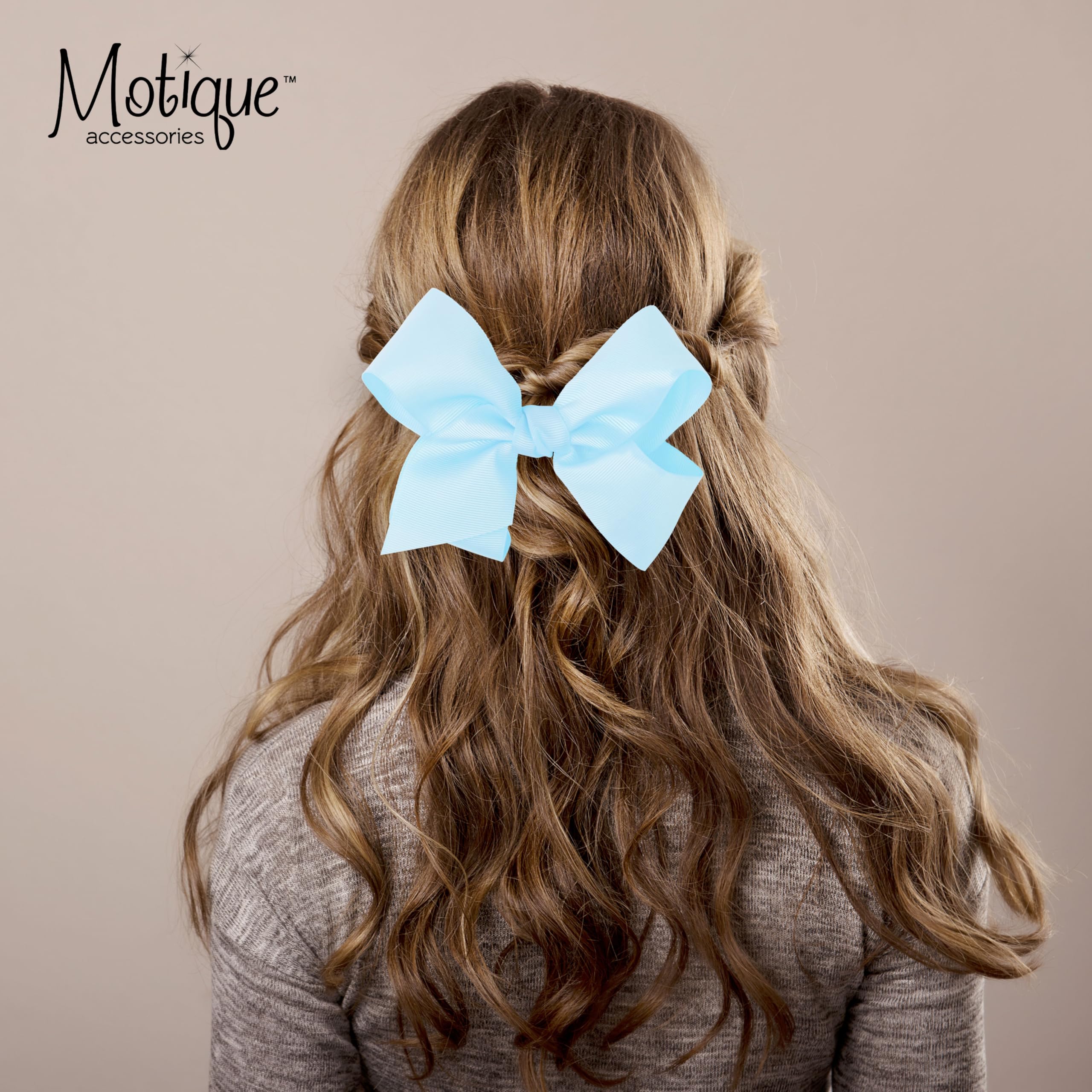 Amazon.com : 5.5 Inch Grosgrain Hair Bow Clip For Women And Girls