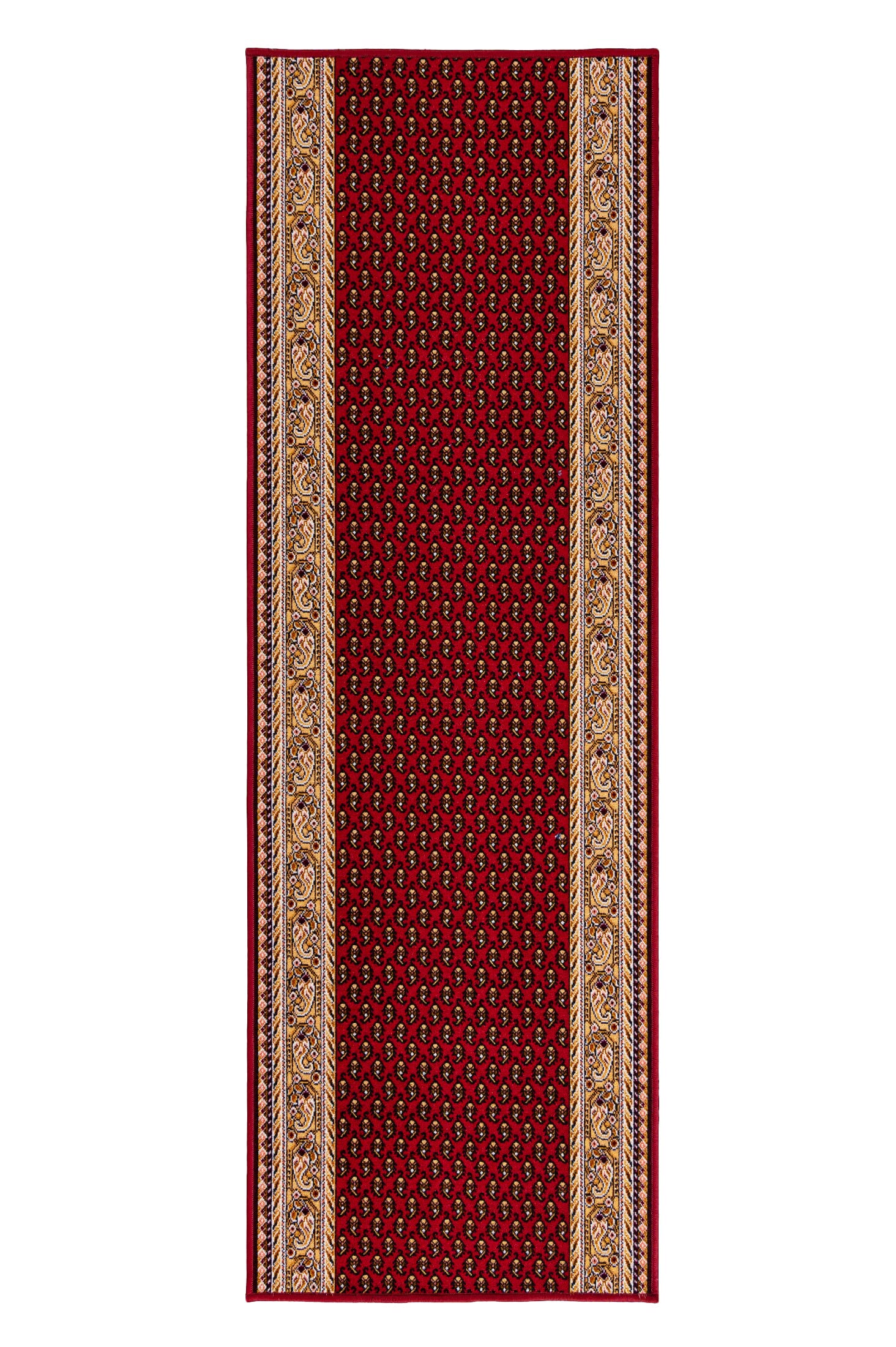 Mazovia Tappeto Passatoia Corridoio 67x250cm Rosso Classico Retrò Anni 90