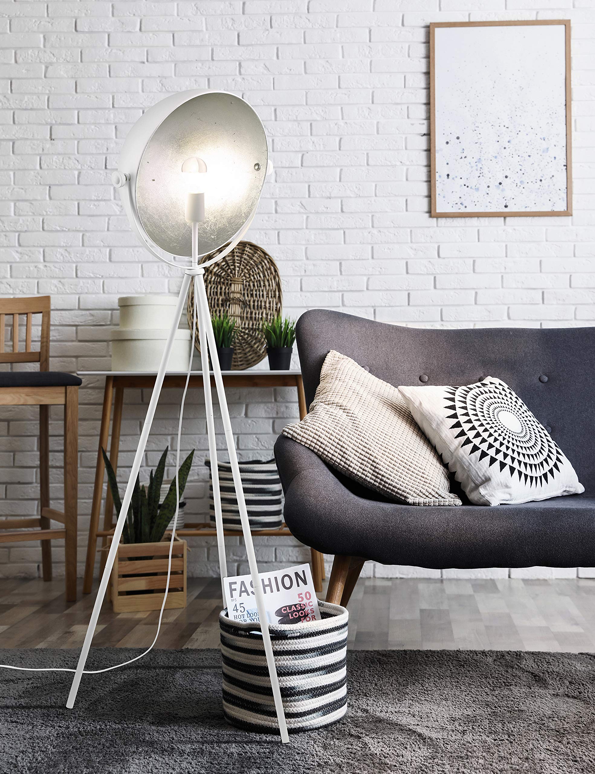 Eglo E27 LED, lampadina a specchio color argento, antiabbagliante, 7,5 Watt (equivalente a 60 Watt), 806 lumen, luce bianco caldo, 2700k, con riflettore, lampadina Edison A60, Ø 6 cm (Confezione da 2)