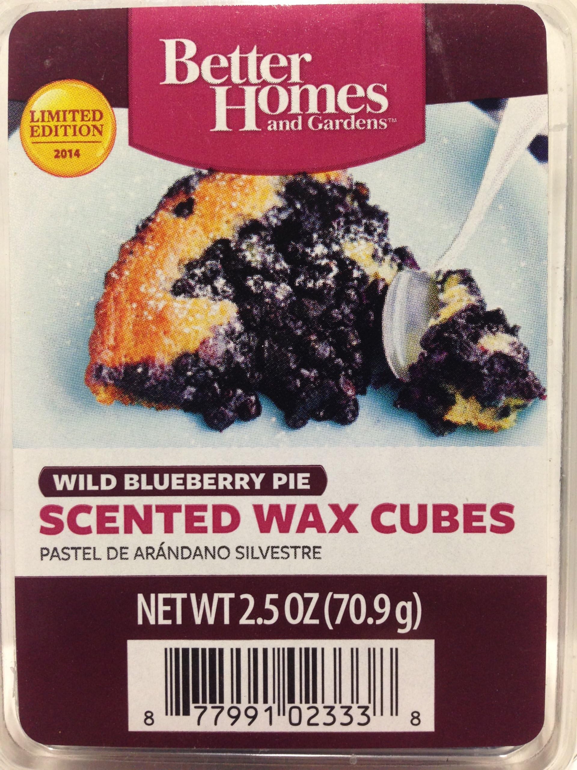 Better Homes & Gardens Scented Wax Melts Limited Edition for 2014 - Wild Blueberry Pie - 2.5 Oz