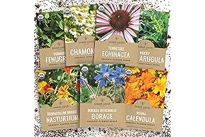 USDA Certified Organic Edible Flower Seeds - GMO-Free Home Garden Heirloom Variety