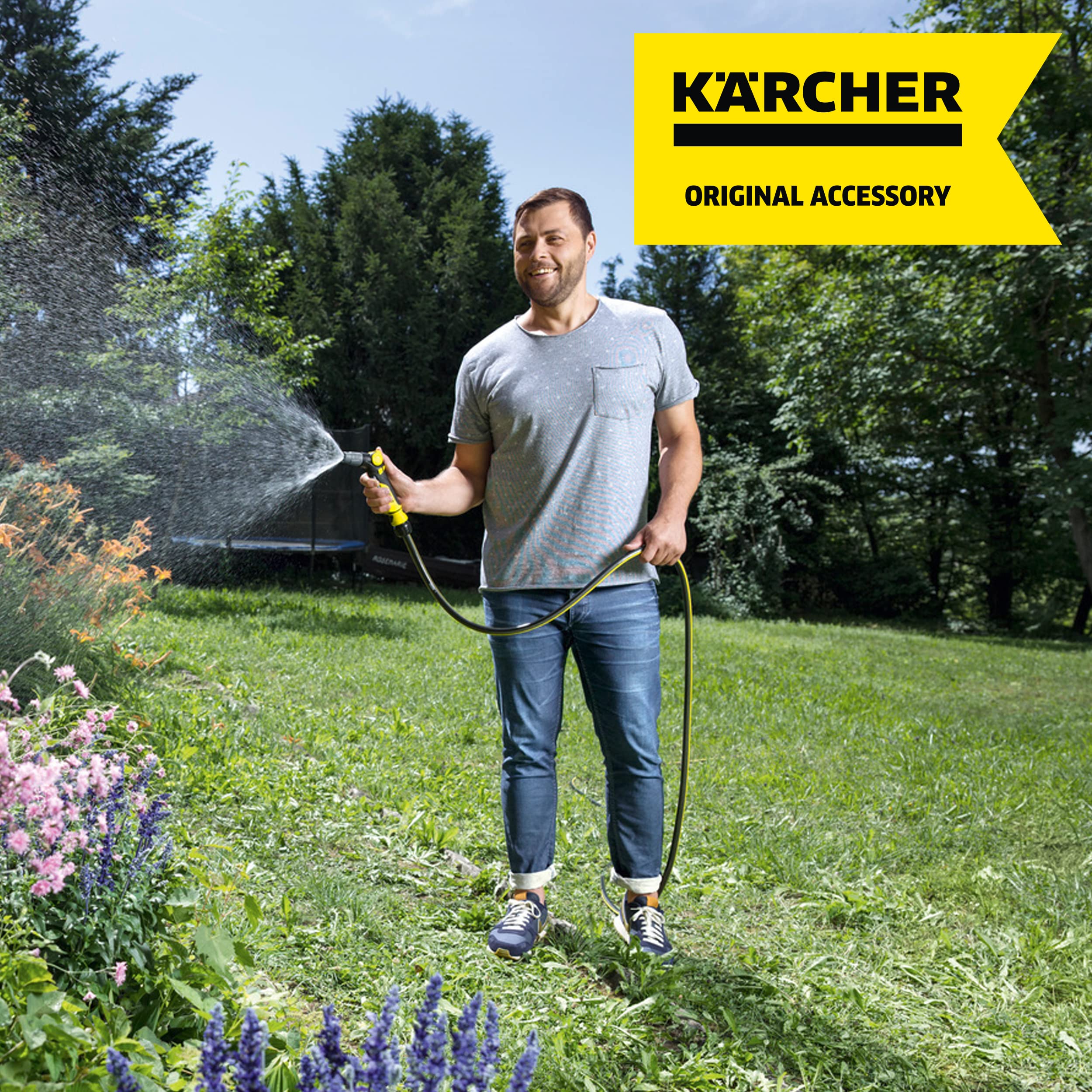 Kärcher Gartenschlauch Performance Plus 1/2" – 50m, flexibel & knickfest | Robuster 50m Premium-Schlauch mit Mehrschichtgewebe. Knickfest, wetterbeständig, algenfrei & bis zu 45 bar druckfest