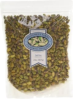 Fiddyment Farms 2lb Unsalted California Grown Jumbo Pistachio Kernels - Fresh Roasted, Gluten-Free Snack