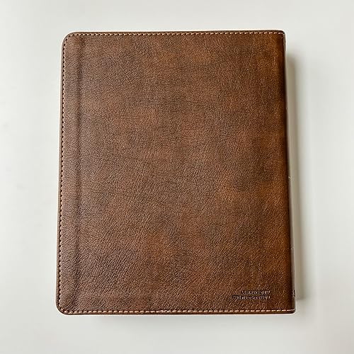 Miniatura 6 de Personalized NIV Journaling Bible, Brown With Gold Cross in Corner, Option to Customize with Hand Lettered Name on Cover