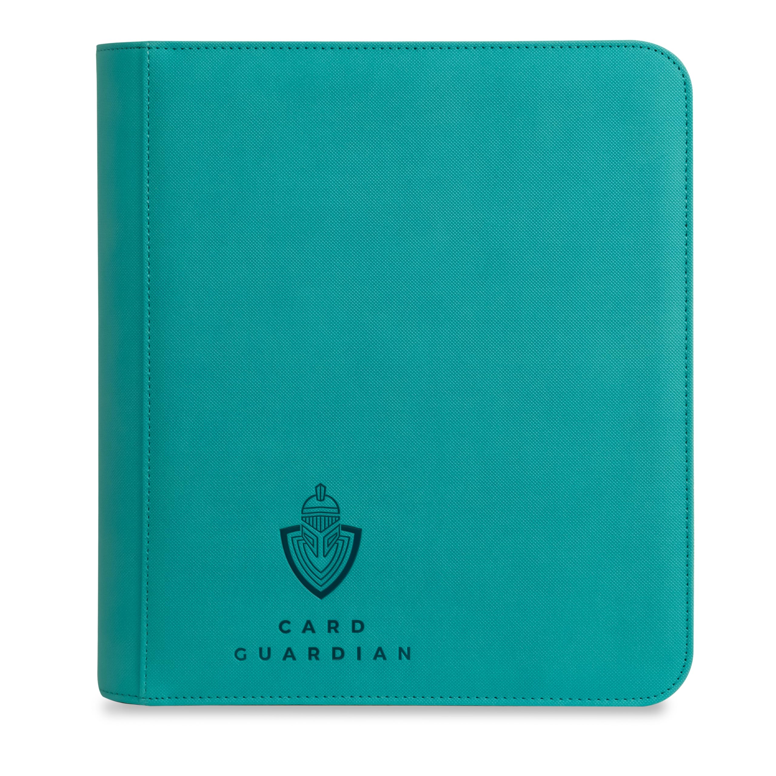 Card Guardian - Raccoglitore Premium con 4 Tasche e Cerniera per 160 Carte - Tasche con Caricamento Laterale - Compatibile con Carte Sportive e di Collezione TCG (Teal)