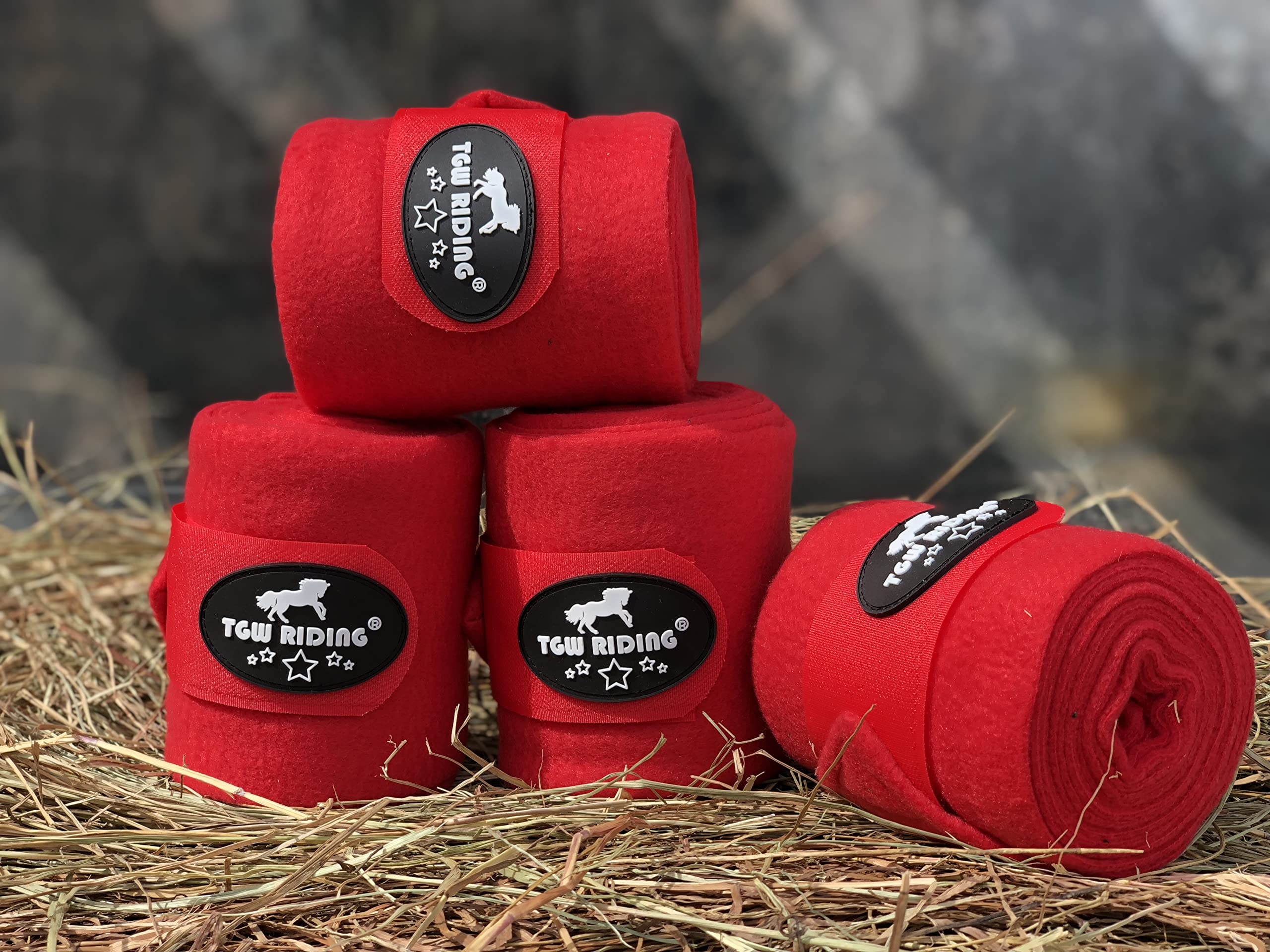 TGW RIDING Horse Polo Leg Wraps, 4Pack