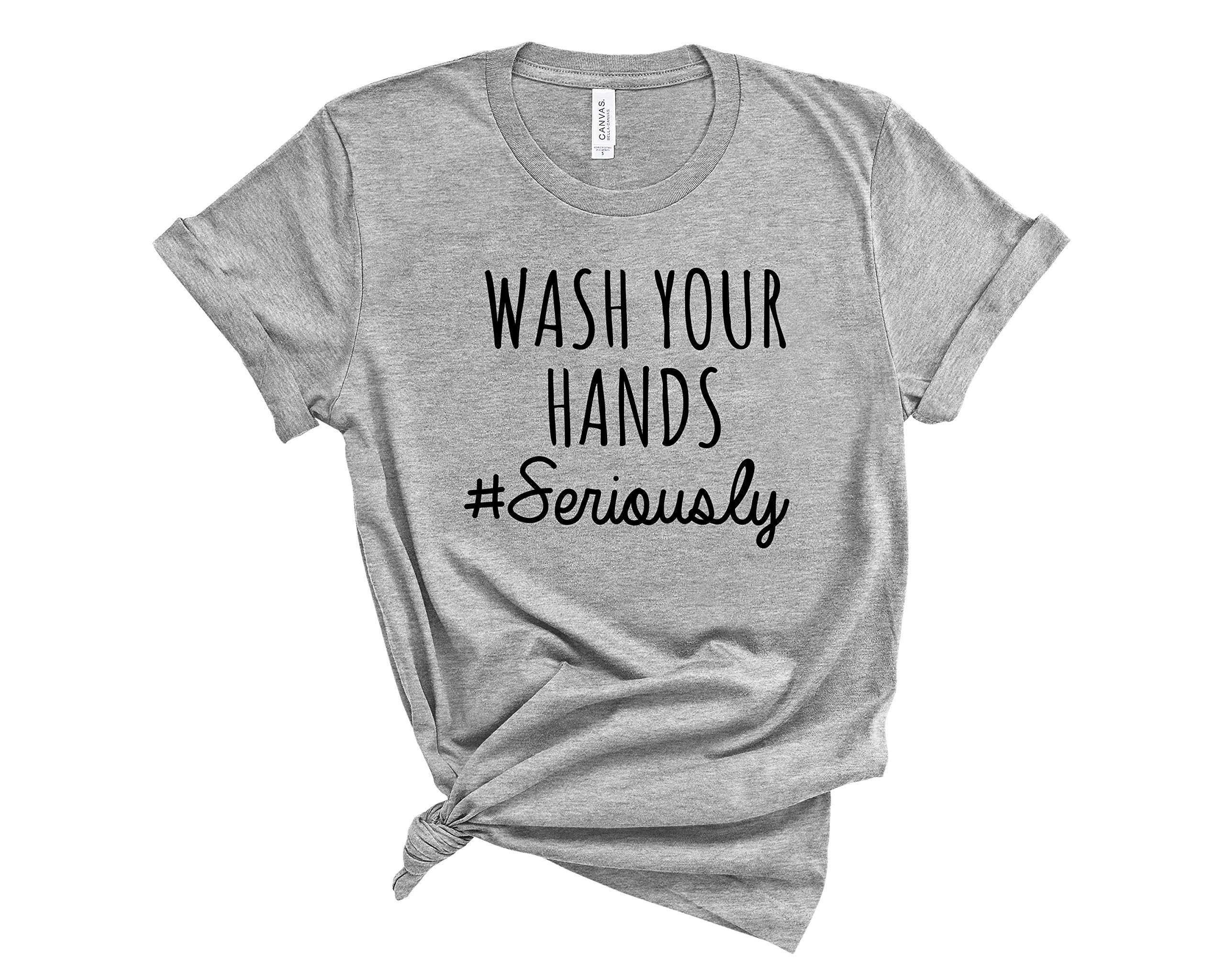 Wash Your Hands t Shirt Funny Humor Distance Social Distancing quarantined T-Shirt Unisex SD17