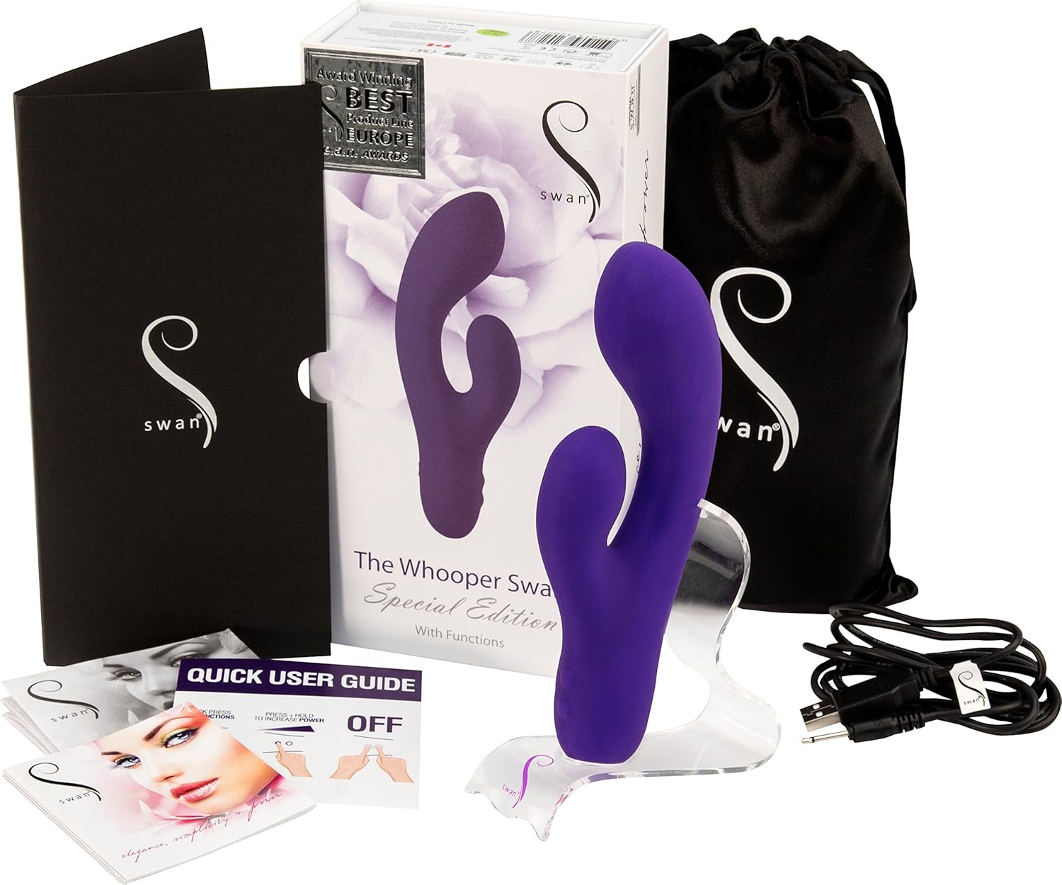 SWAN EDICIÓN ESPECIAL VIBRADOR WHOOPER MORADO : SWAN: Amazon ...