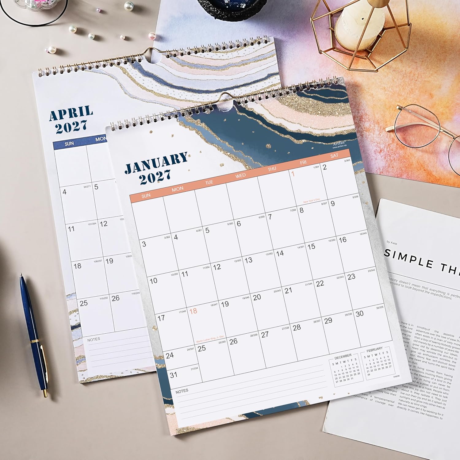 2027 Wall Calendar - JAN 2027 - DEC 2027, 12 Monthly Calendar image 5