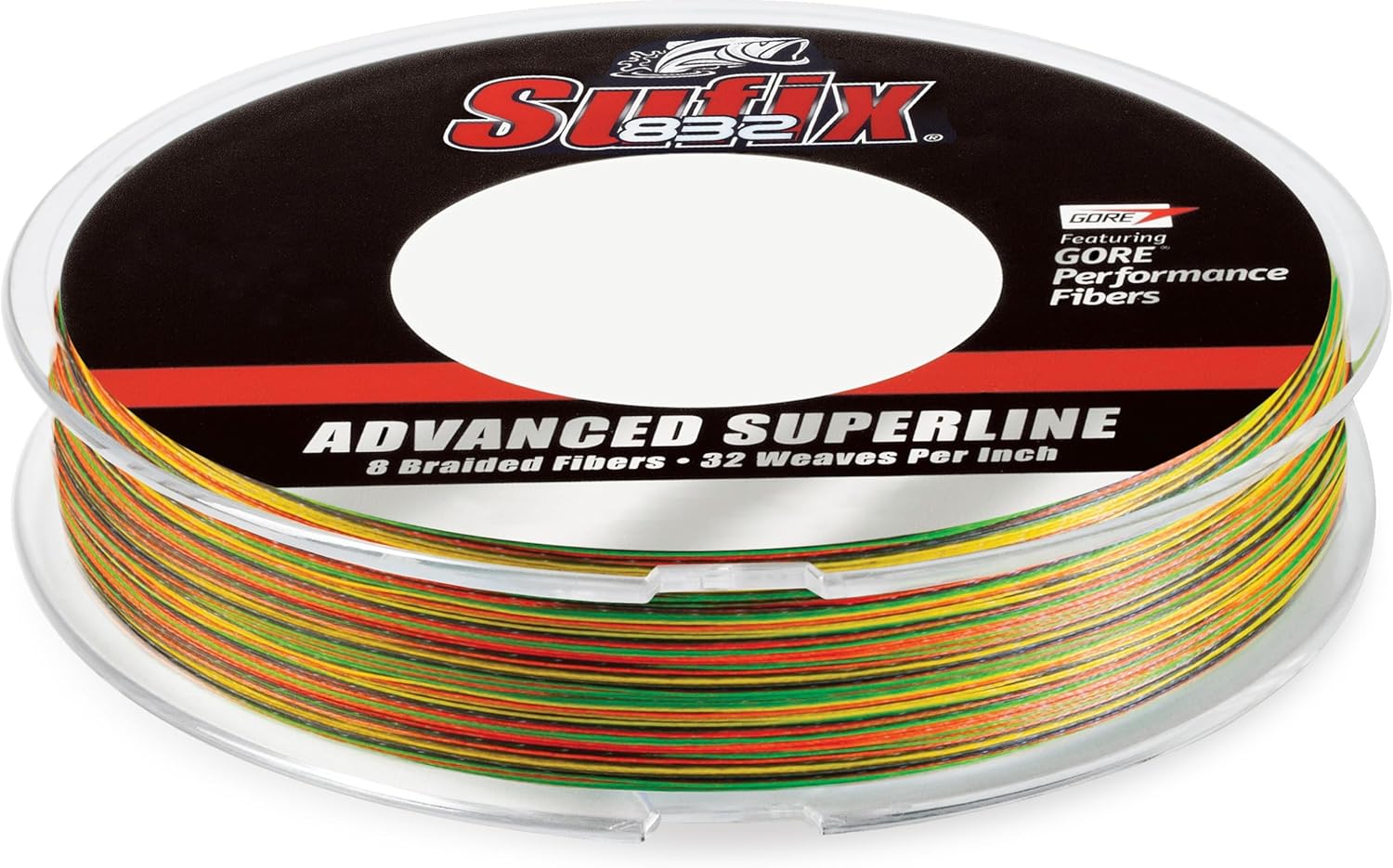 Sufix 832 Advanced Superline Braid, High-Strength Braided Fishing Line with Superior Durability, 30 lb, Fire Tiger