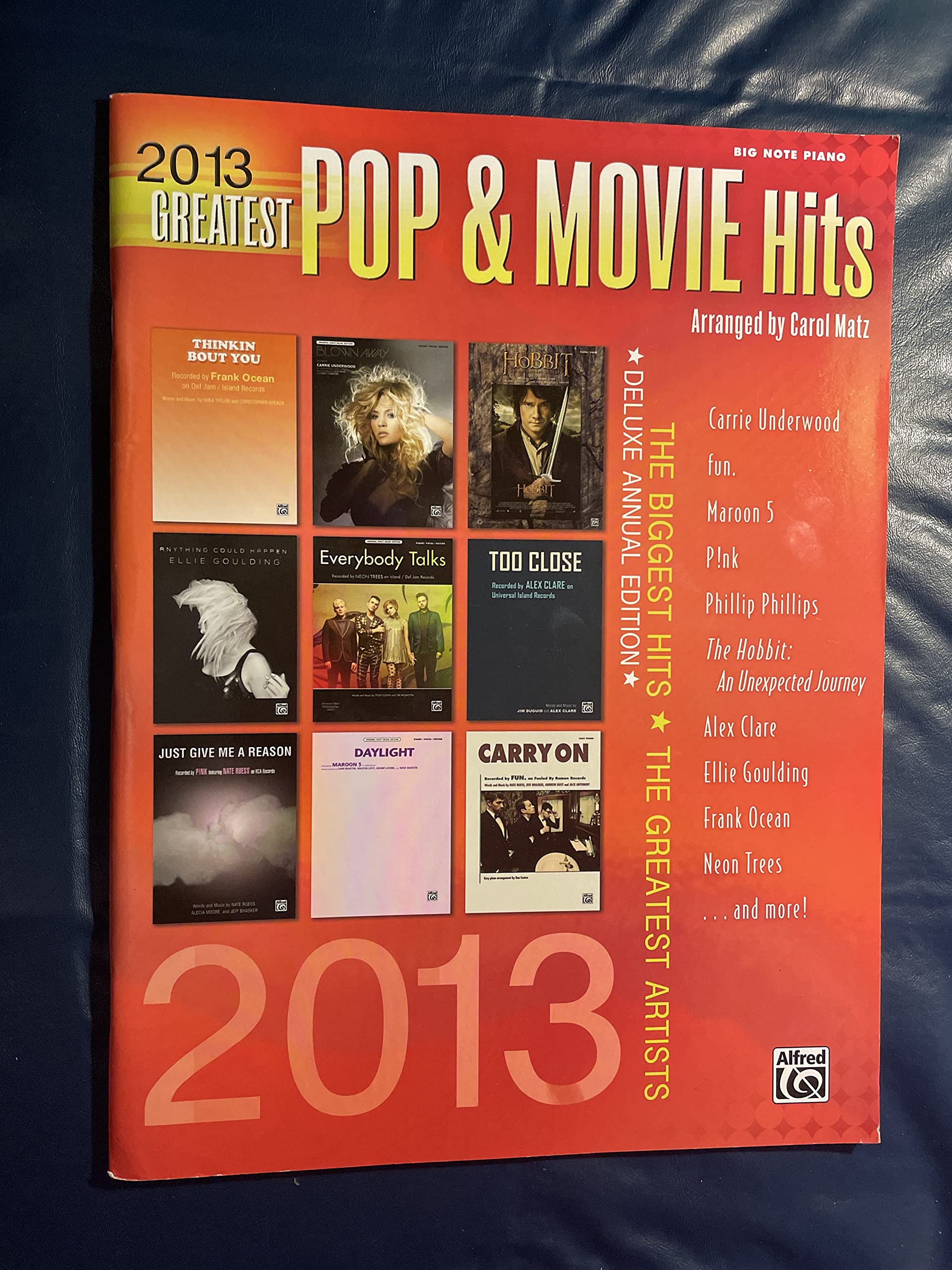 2013 Greatest Pop & Movie Hits: The Biggest Hits * The Greatest Artists (Big Note Piano)