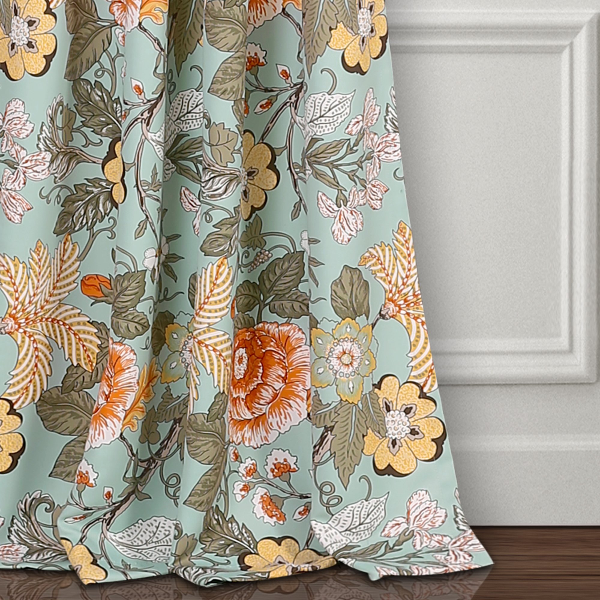 Lush Decor Sydney Room Darkening Window Curtain Panel Pair, 84 x 52