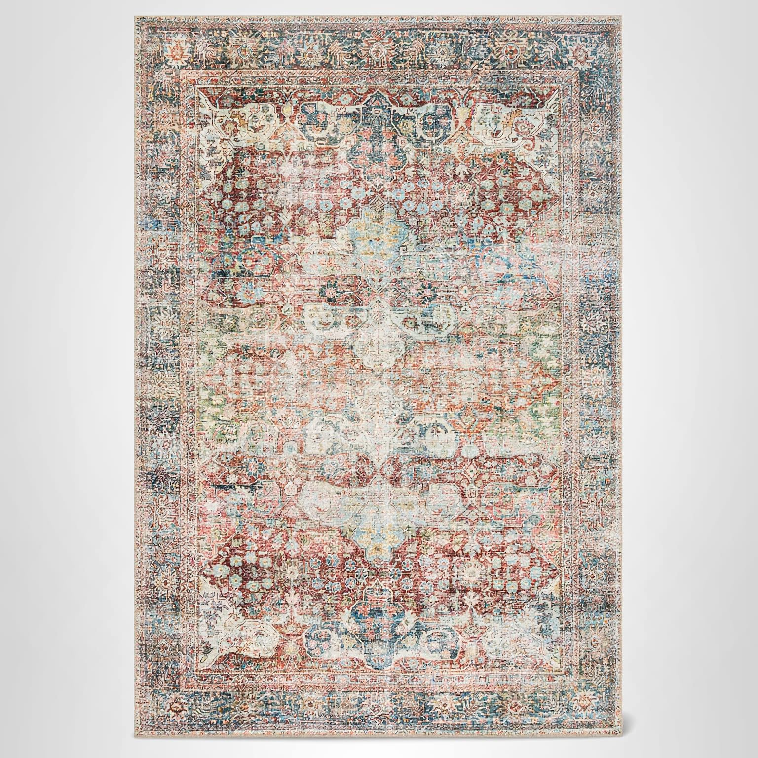 Amazon.com: Loloi Loren Collection LQ-14 Brick/Multi 2'-6