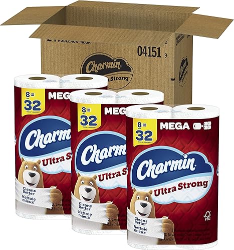 Miniatura 2 de Charmin Papel higiénico, ultra fuerte, 24 megarrollos  96 rollos regulares, 242 hojas por rollo