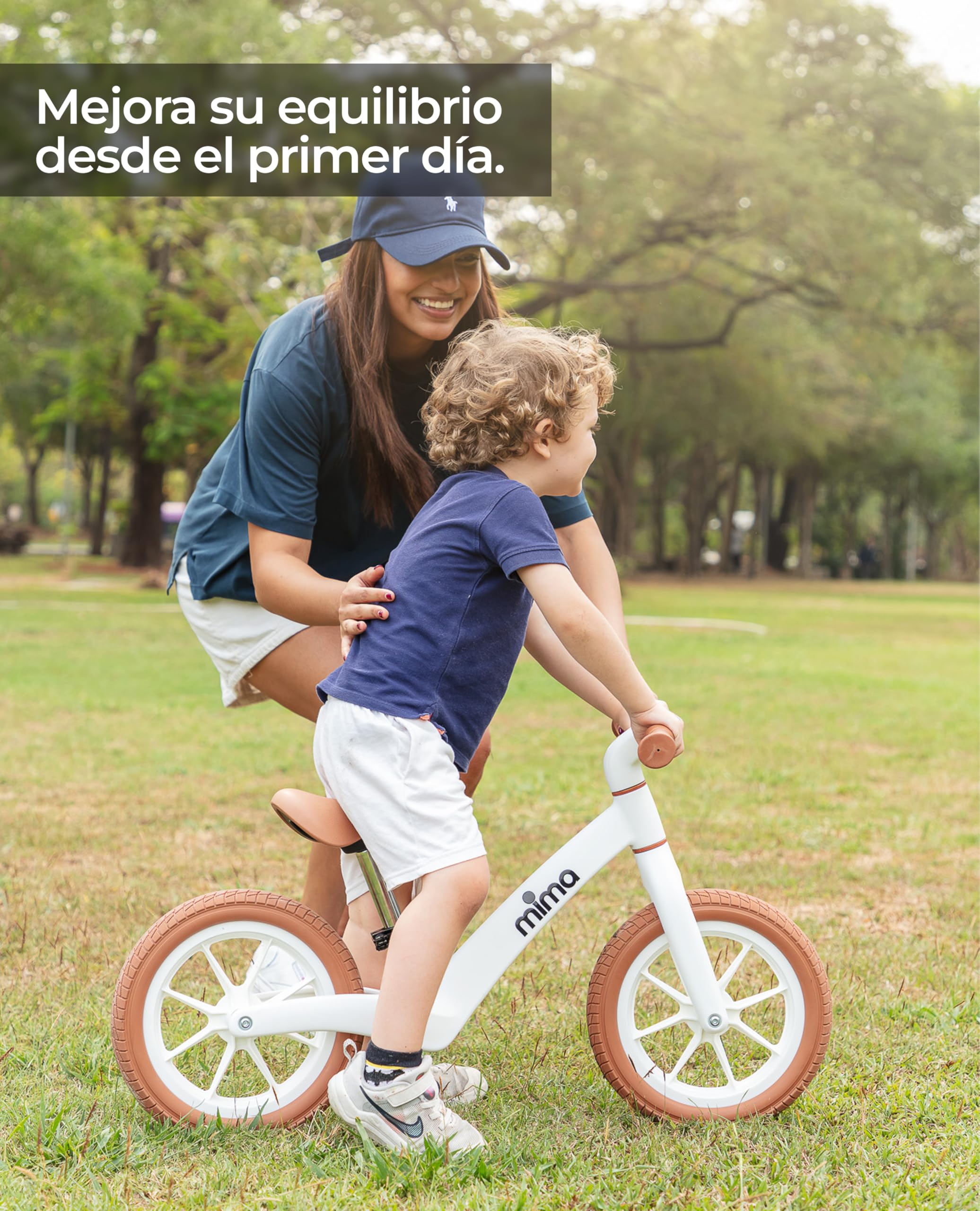 Mima Zoom Lite Bicicleta Sin Pedales para Niños 2, 3, 4 y 5 años | Bicicleta de Equilibrio Ultraligera | Asiento Ajustable | Ruedas Antipinchazo