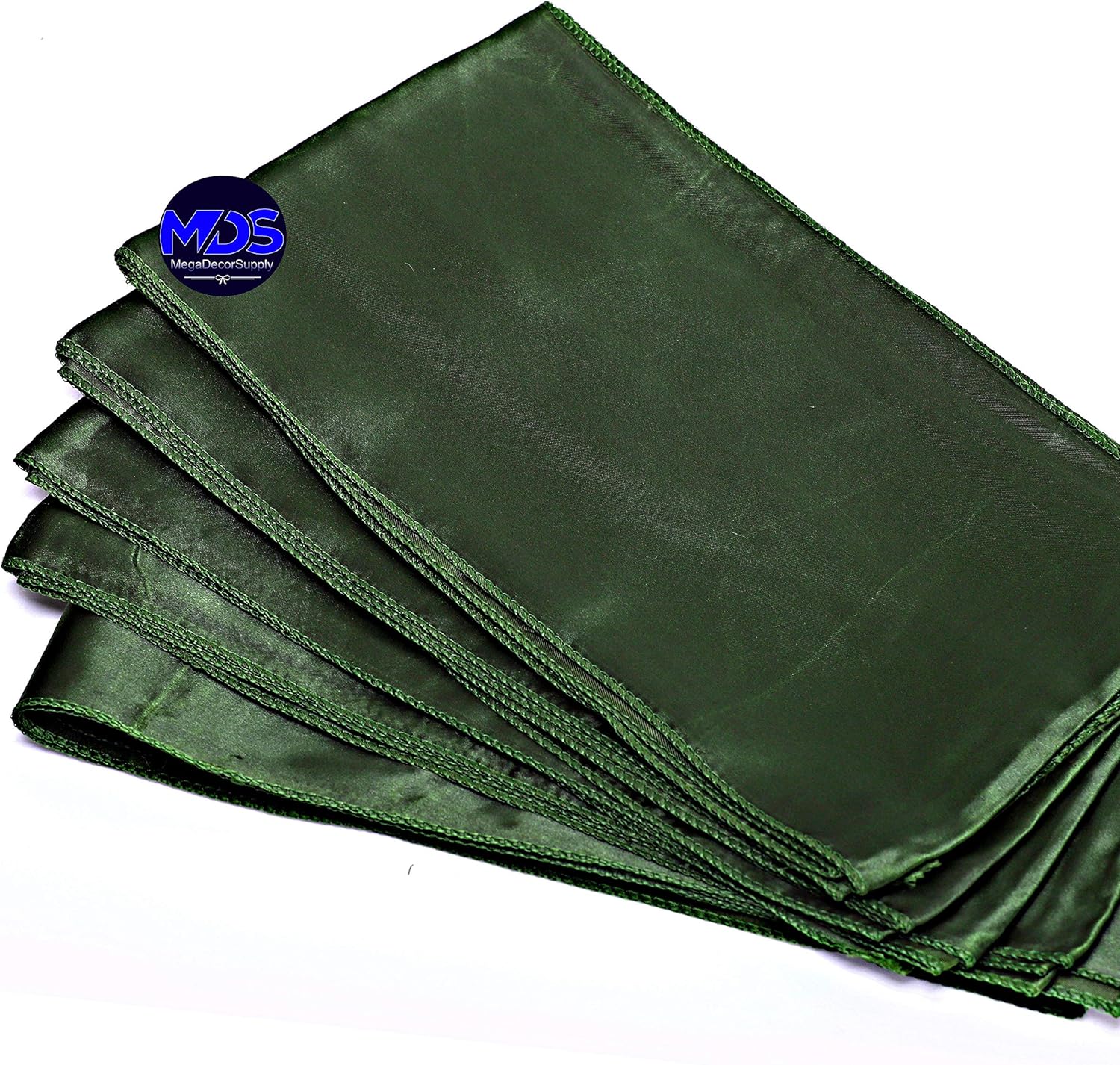 MDS Pack of 250 PCS Wedding Satin Chair sash Chair Decorative Bow Designed Chair Ribbon Ties Back Sash for Wedding Banquet Party, Events Supplies, Home Decorations (7 x 108 Inch, Olive Green)