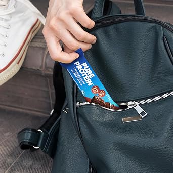 Pure Protein Gluten Free Chocolate Protein Bars, 50g, 6ct, 20g Protein Per Bar, Imported from Canada