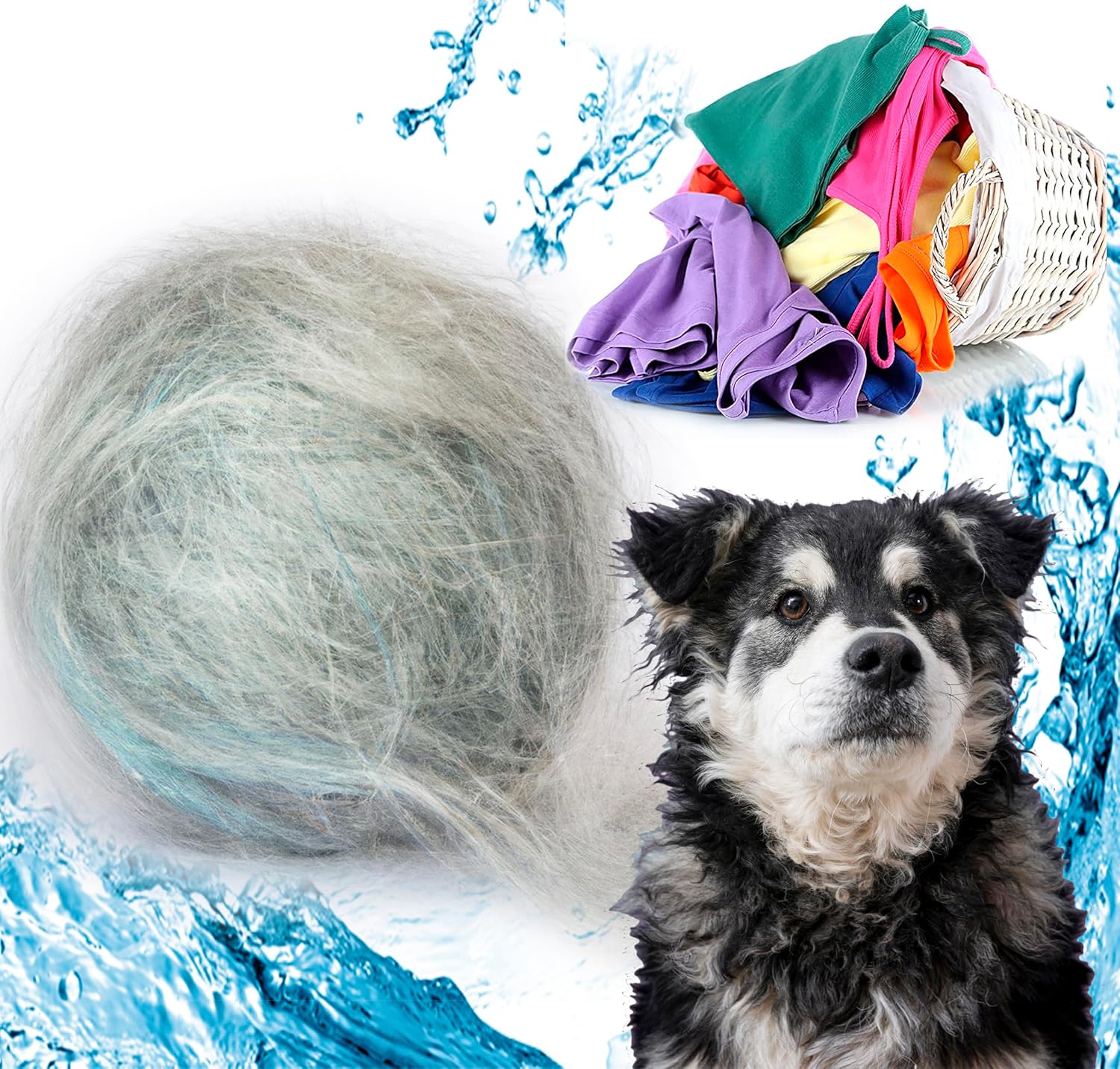 FYNDORS Pet Hair Remover for Laundry, 4 Pack Laundry Hair Catcher