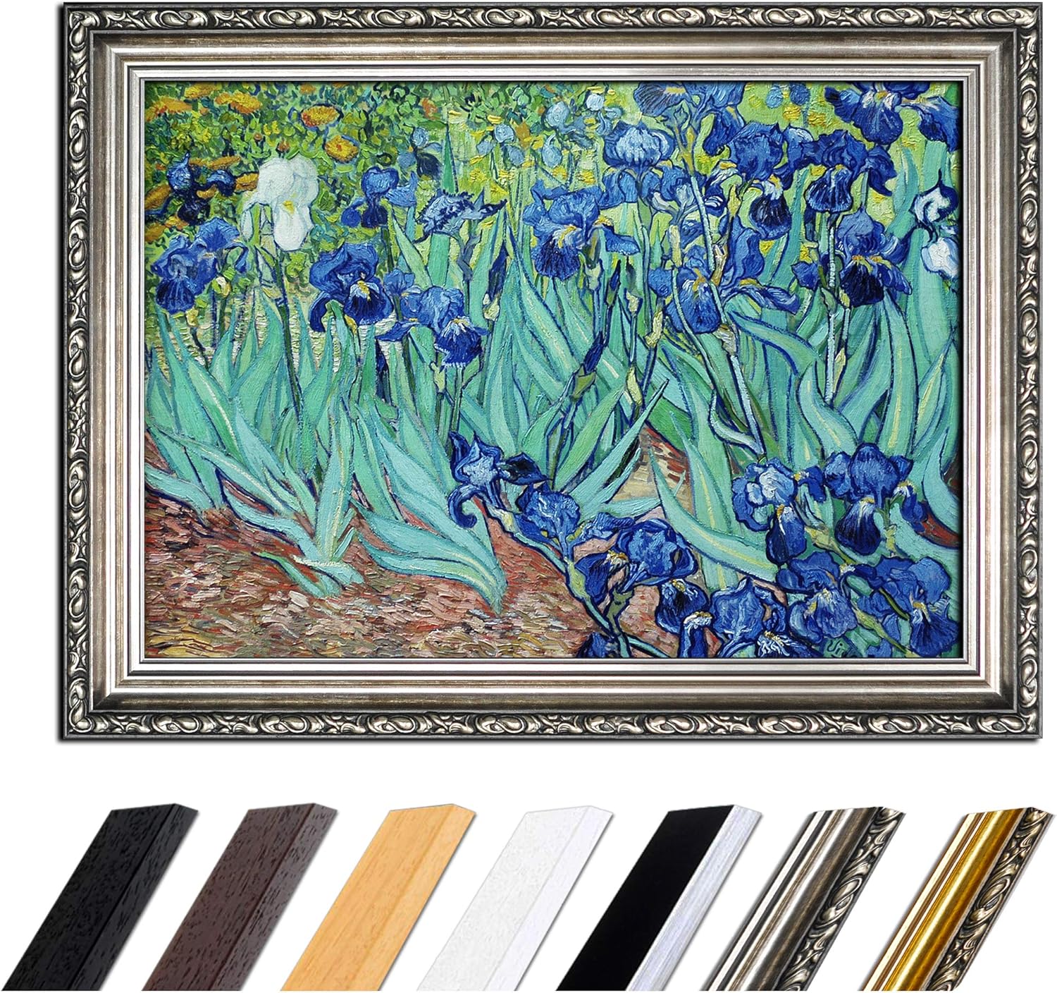 Amazon.de Bild mit Rahmen Vincent van Gogh Iris 50x40 cm Gerahmtes Leinwandbild Alte Amazon.de Bild mit Rahmen Vincent van Gogh Iris 50x40 cm Gerahmtes Leinwandbild Alte