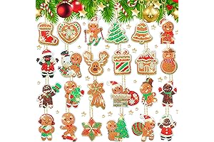 5D Diamond Painting Advent Calendar 2023 for Adults: Unveil Holiday Magic with Gingerbread Man Ornaments