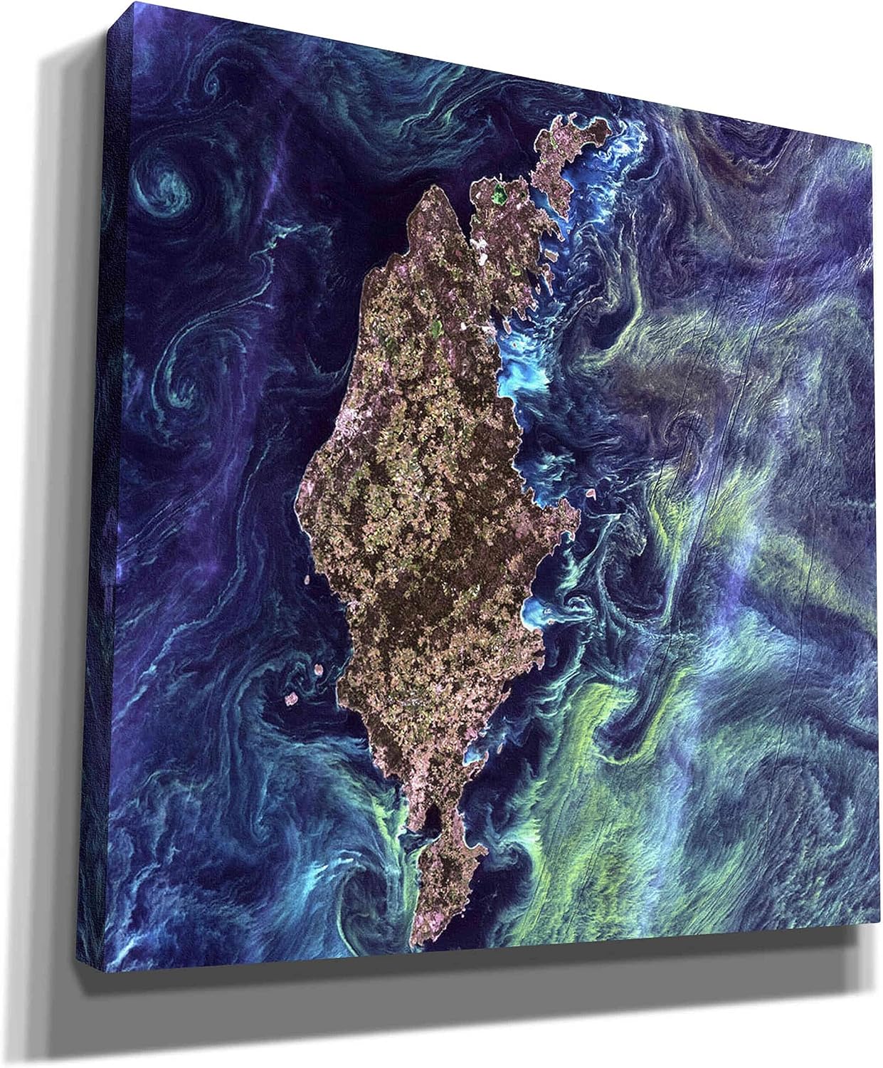 Epic Graffiti 'Earth As Art: Van Gogh From Space' Canvas Wall Art, 12" x 12"