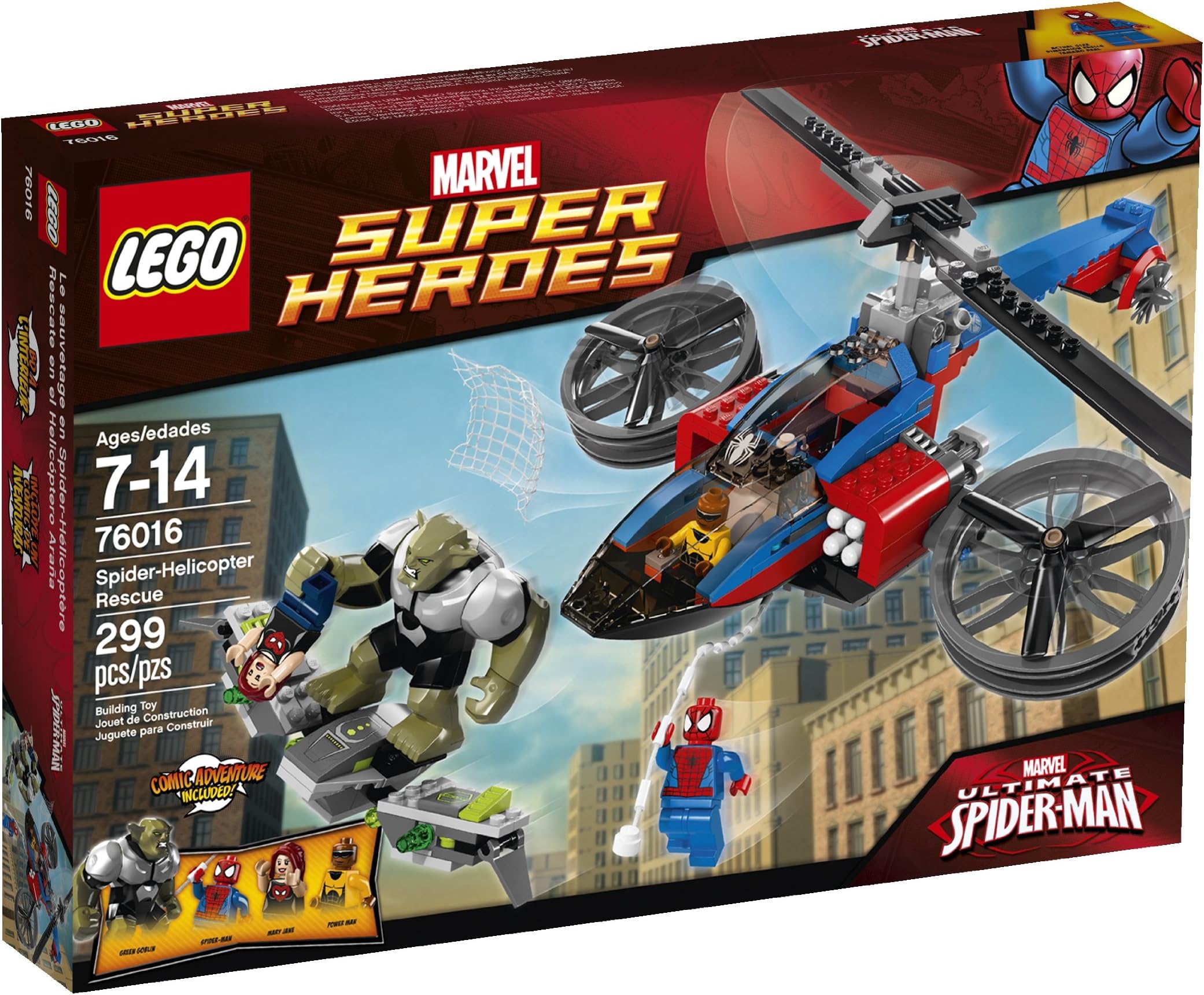 Spider Helicopter Rescue LEGO® Super Heroes Set 76016