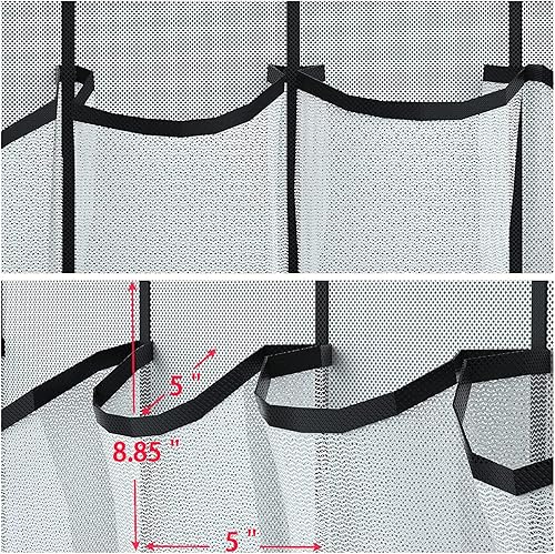 Miniatura 6 de Organizador de zapatos de 35 bolsillos sobre la puerta zapatero de almacenamiento para colgar en la puerta organizador de zapatos de gran capacidad