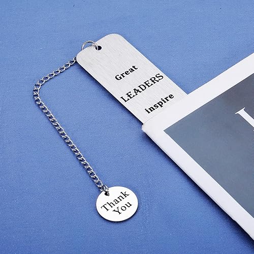 Miniatura 5 de Marcadores de libros Great Leaders para mujeres, regalos de jefe para hombres, regalos para el día de los jefes, regalo de agradecimiento, regalos