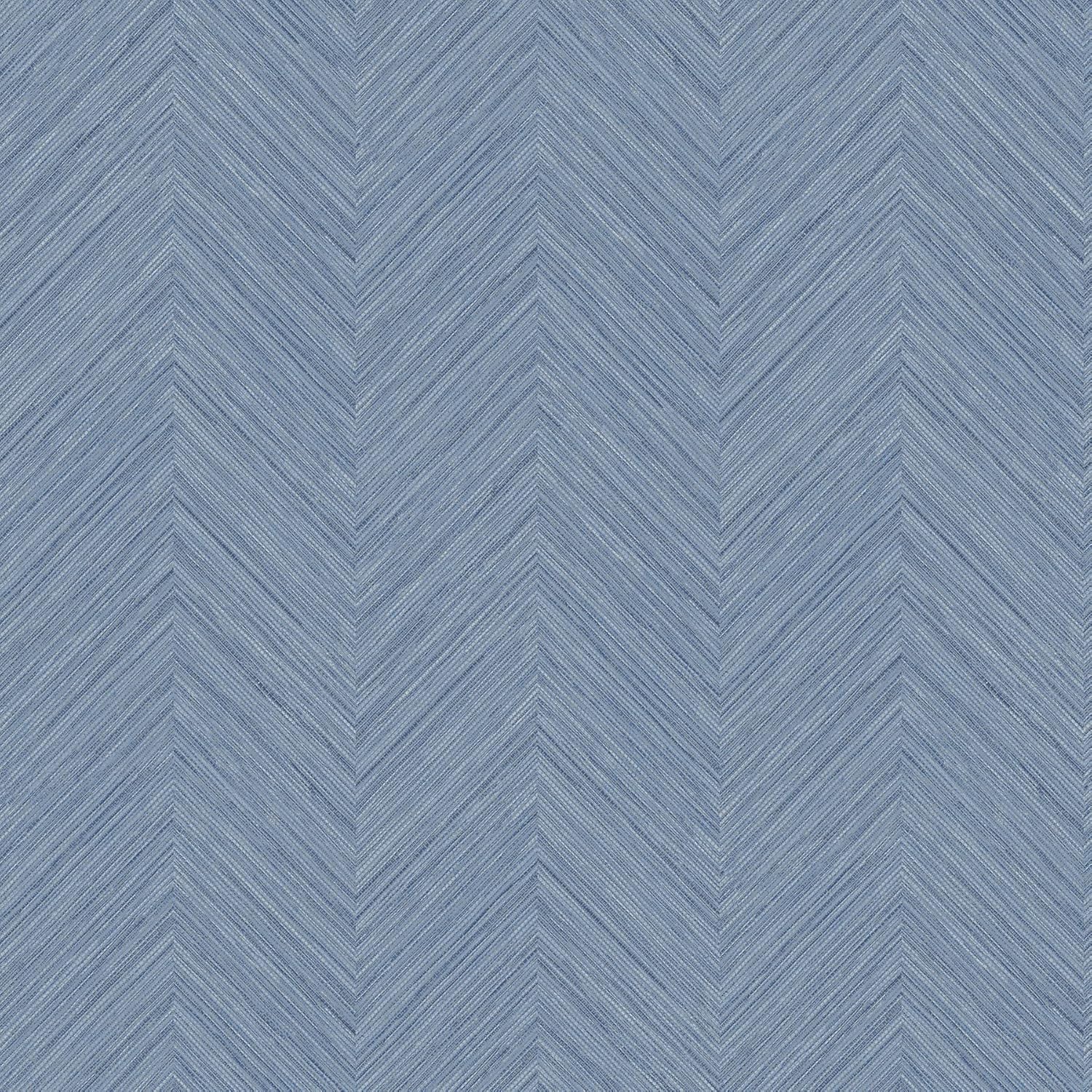 NuWallpaper, Blue Sampson Peel & Stick Wallpaper, Traditional, Self-Adhesive, 20.5-in x 18-ft