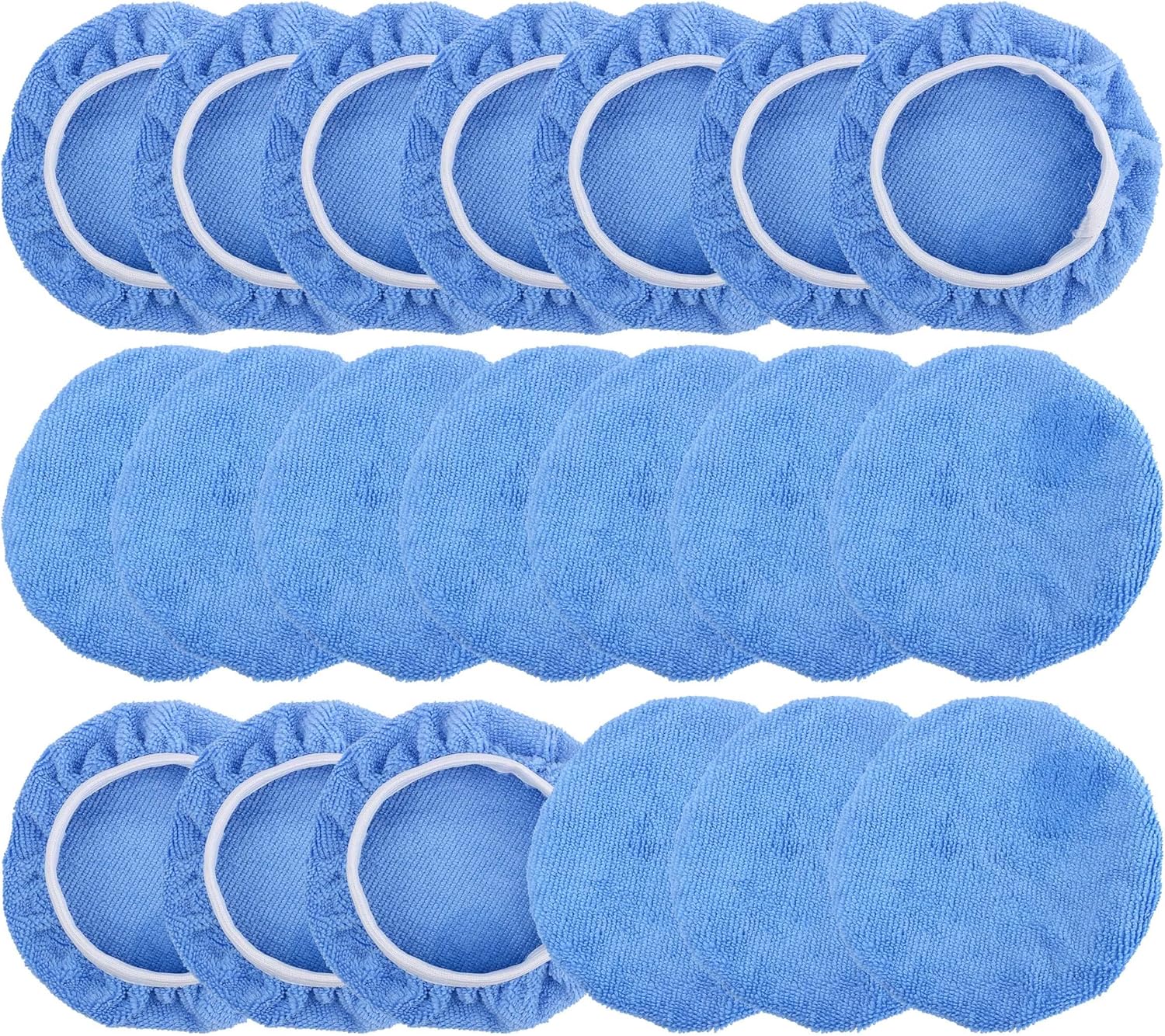 20 pcs Polishing Pads (5 to 6 Inches) Buffer Microfiber