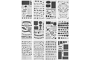 Mr. Pen Journal Stencil Set: Elevate Your Journaling with 12 Artistic Creations